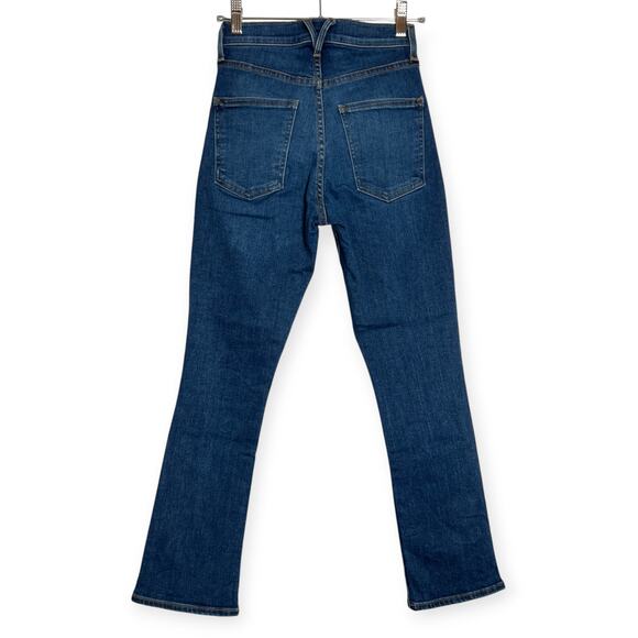 Veronica Beard Carly Kick Flare Kick Flare High Rise Jean SIZE 25 Bright Blue LA - Picture 2 of 11